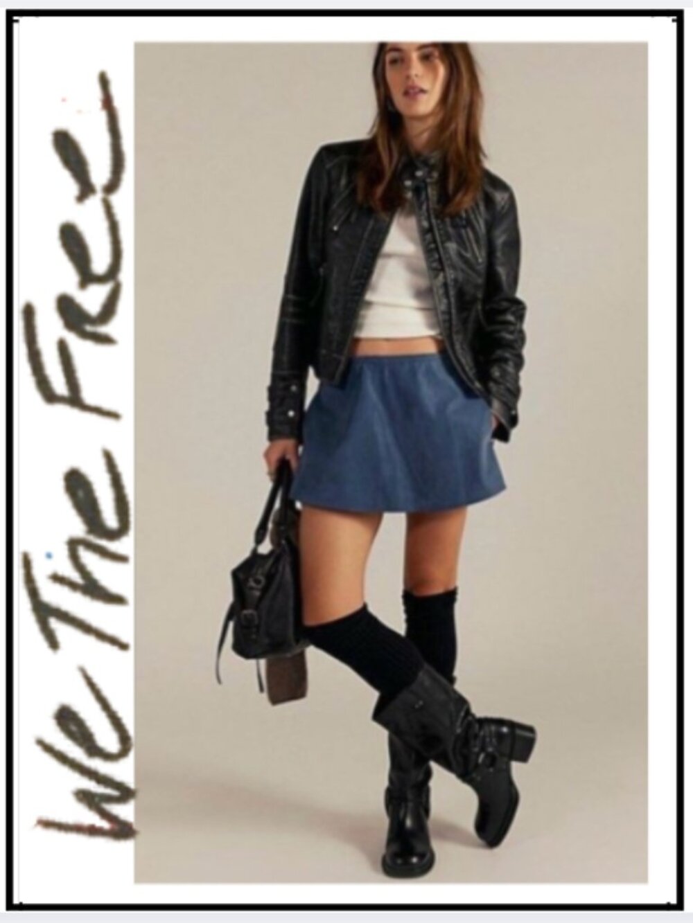 We the Free Paradise Found Faux suede Skort